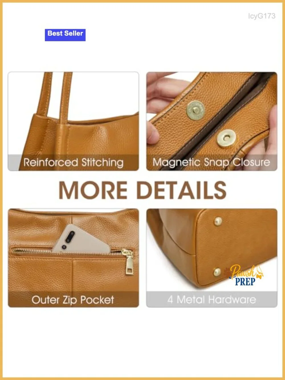 Genuine Leather Hobo Bag Crossbody Shoulder Purse Soft Top Grain Cowhide